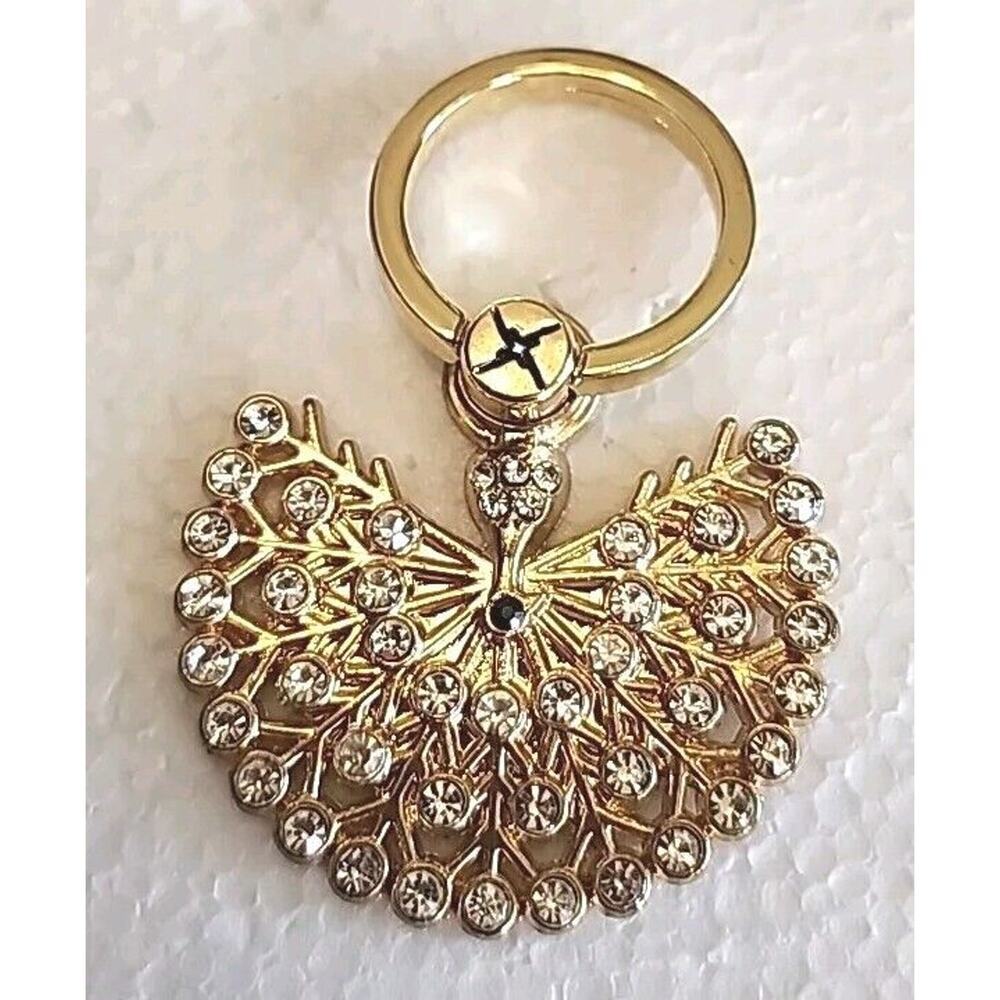 Rotating Finger Ring Stand Holder For Cell Phone Phone Peacock
